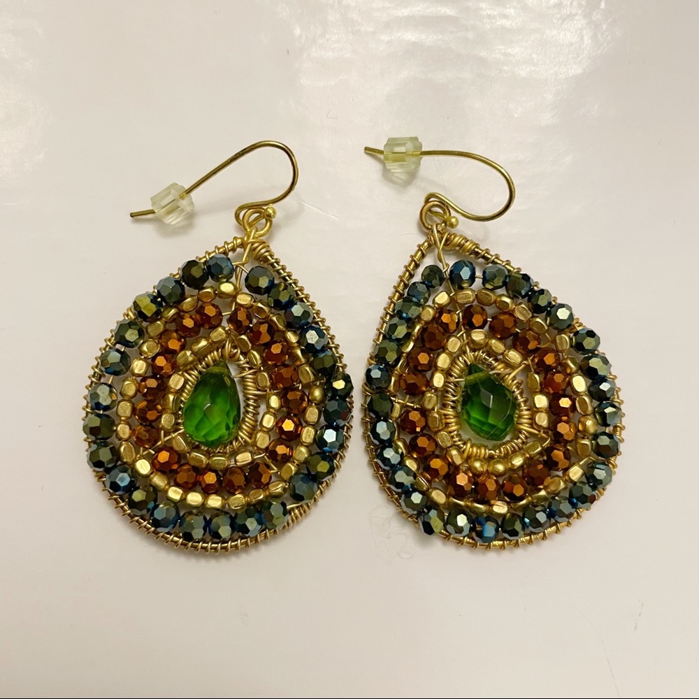 NWOT ANTHROPOLOGIE Oval Shaped Earrings